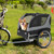 Dog Bike Trailer Foldable Pet Cart With 3 Entrances For Travel-Gray PW10028GR By CW