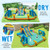 Kids Inflatable Water Slide With 2 Long Slides And 2 Soccer Gates Without Blower Np11312 By Cw