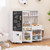 Pretend Play Kitchen For Kids With Real Sounds And Lights-White TP10185WH By CW