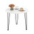 Round Coffee Table With Thickened Tabletop And Metal Tripod Legs-White HV10626WH By CW