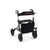Height Adjustable Rollator Walker Foldable Rolling Walker With Seat For Seniors-Black JH10021DK By CW