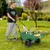 Dual Wheel Wheelbarrow Garden Utility Cart With Pneumatic Tires Green Gt4247Gn By Cw