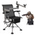 360° Swivel Portable Hunting Chair With Adjustable Legs And Armrests-Black NP11856DK By CW