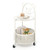 Modern Sofa Side Table On Lockable Wheels For Living Room Bedroom Study-White JV11723WH By CW