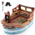Inflatable Pirate Ship Playhouse With Built-In Motor And Inflatable Toy Sword-Brown NP11704US-BN By CW