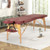 84 Inch Foldable Massage Table With Carrying Bag And Height Adjustable Red Hb88685Re By Cw