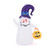 6 Ft Halloween Inflatables Cute Ghost With Dimming Infinity Mirror Light CM24941US By CW
