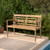 2 Person Teak Wood Patio Bench With Wide Backrest And Curved Armrests Jv11904 By Cw
