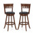 Set Of 2 Swivel Bar Stools With Rubber Wood Frame-30.5 Inches JV12111ES-29 By CW