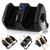 Foot And Calf Massager With Heat Shiatsu Deep Kneading Rolling Smart Electric Leg Massager-Black JS10035US-DK By CW