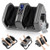 Foot And Calf Massager With Heat Shiatsu Deep Kneading Rolling Smart Electric Leg Massager-Gray JS10035US-GR By CW
