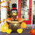 5 Ft Inflatable Turkey With Pumpkin And Led Lights For Indoor Party Cm24942Us By Cw