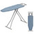 57" X 16.5" Carbon Steel Ironing Table With Iron Rest And 7-Level Height-Blue JV11882BL By CW