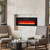 36 Inches Electric Fireplace Heater Recessed With Led Strip Lights And Remote Control Fp10803Us By Cw