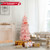 Snow Flocked 5 Ft Artificial Pink Xmas Tree With 328 Branch Tips CM24816 By CW