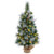 3 Ft Pre-Lit Artificial Mini Christmas Tree With 98 Flocked Pvc And Pine Needles CM25037 By CW