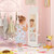 Free-Standing Full Length Mirror Kids Jewelry Armoire Cabinet-White HY10315WH By CW