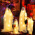 4 Pcs Halloween Light Up White Cloth Ghost Family With Red And Warm White Led Lights CM24803 By CW