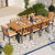Acacia Wood Outdoor Furniture Set 9 Pieces Patio Dining Set With 8 Chairs HW72245+4*HW72104 By CW