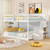 Solid Wood Full Over Full Low Bunk Bed With Storage Stairs White Hu10920Wh By Cw