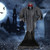 12 1 Ft Skeleton Ghost With Flickering Red Eyes And Scary Sounds Cm24981 By Cw