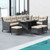 7 Pieces Patio Dining Furniture Set With Soft Cushions And Ottomans-White HW72354WH+ By CW