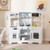 Pretend Play Kitchen Wooden Toy Set With Range Hood Real Sounds And Lights White Tp10237Wh By Cw