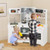 Pretend Play Kitchen Wooden Toy Set With Range Hood Real Sounds And Lights-White TP10237WH By CW