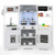 Pretend Play Kitchen Wooden Toy Set With Range Hood Real Sounds And Lights-White TP10237WH By CW
