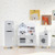 Kids Kitchen Playset 3-In-1 With Refrigerator And Washing Machine-Gray TP10235GR By CW