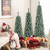 4 5 6 Feet Artificial Christmas Tree Set Of 3 With Realistic Accumulated Snow Cm24746Us By Cw