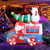 6 Ft Christmas Inflatable Santa On Car Blow Up Festive Vehicle With Santa Clause Cm24951Us By Cw
