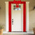 Lighted Christmas Tinsel Doorway Arch With Removable Bow For Roof Door Fireplace Cm24894Us By Cw