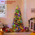 6 7 5 Feet Pre Lit Artificial Christmas Tree With 11 Modes And Metal Stand 6 Ft Cm24780Us S By Cw