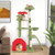 61 Inches Cute Christmas Cat Tree With Sisal Scratching Posts And 2 Condos-Green PV10259GN By CW