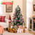 5 Ft Flocked Christmas Tree With 8 Lighting Modes Cm24826Us By Cw