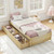 Twin Size Captain Bed With 2 Drawers And Slats Support Natural Hu10955Na By Cw