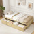 Twin Size Captain Bed With 2 Drawers And Slats Support-Natural HU10955NA By CW