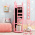 Kids Room Furniture Set Princess Vanity Table And Stool Set With Mirror And Drawer Pink Hy10315Pi Hw65928Pi By Cw