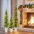 Set Of 3 Pre Lit Artificial Christmas Trees With 230 Warm White Led Lights Cm25005 By Cw