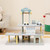 Parking Garage Playset With 4 Cars And Helicopter-Gray TP10251GR By CW