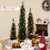Set Of 3 Pre Lit Artificial Christmas Trees With 415 Green Branch Tips Cm25003Us By Cw