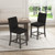 Counter Height Bar Stools Set Of 2 With Back And Footrest Gray Jv12046Gr By Cw