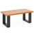 Teak Wood Patio Table With River Feel Epoxy Tabletop JV11846 By CW