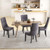 Channel Tufted Dining Chairs Set Of 2 Upholstered Kitchen Side Chairs With High Backrest Gray Kc57172Gr By Cw