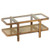 2-Tier Coffee Table With Storage And Tempered Glass Tabletop-Brown JV12150BN By CW
