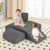 6 Piece Baby Climbing Blocks With 30D High Density Foam And Carrying Handles Gray Hv10615Gr By Cw