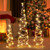 Set Of 3 Lighted Rattan Cone Trees With Led Lights And Metal Frame Cm24999Us By Cw