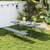 6 Feet Plastic Folding Bench Portable Seat With Handle And Lock Gray Np11982Gr By Cw