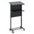 3-Position Height Adjustable Lectern Table With Tilted Tabletop-Black JV11967BK By CW